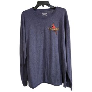 Blessed Girl Womens Sz L T Shirt Long Sleeve Give Thanks Cardinal Gray Christian